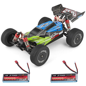 1/14 2.4G 4WD High Speed Racing RC Car Vehicle Models 60km/h Two Battery 7.4V 2600mAh
