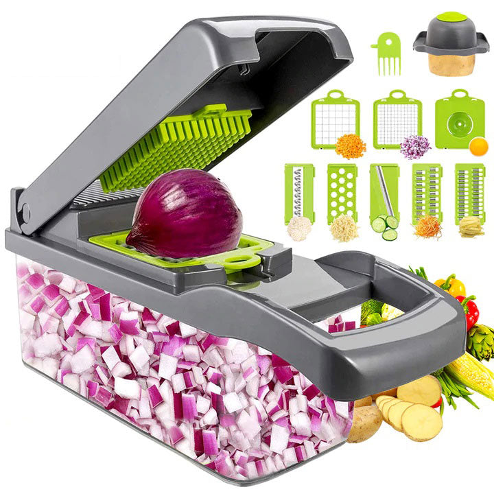 10 in 1 Multifunctional Vegetable Cutter - Super Cute Gadgets