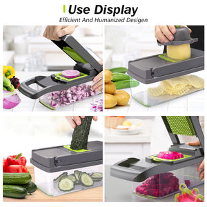 Vegetable Chopper: Multi-functional And Efficient Potato Slicer, Grater For  Home Kitchen, Portable Vegetable Cutting Machine